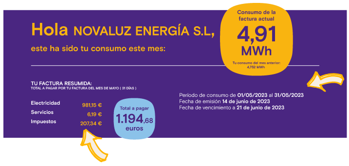 Tu factura resumida Tu factura resumida